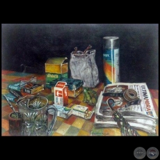 Rutina mía - Pintura a la témpera - Obra de Vicente González Delgado